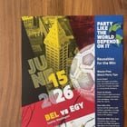 Belgium vs Egypt Game Day Poster