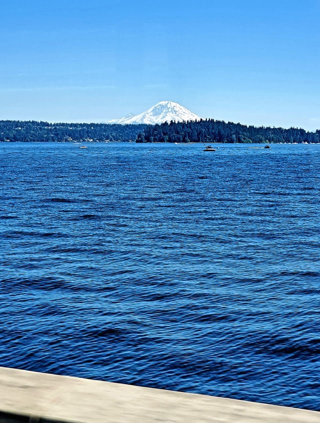 Mt. Rainier from the I-90 Bridge