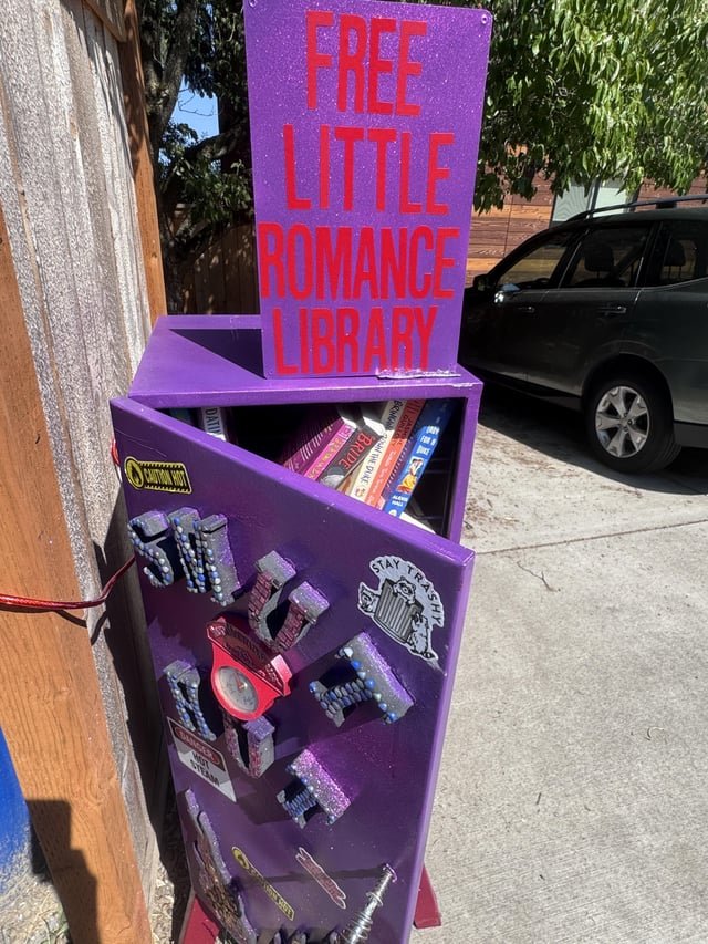 Smut Hut Little Library on Beacon Hill