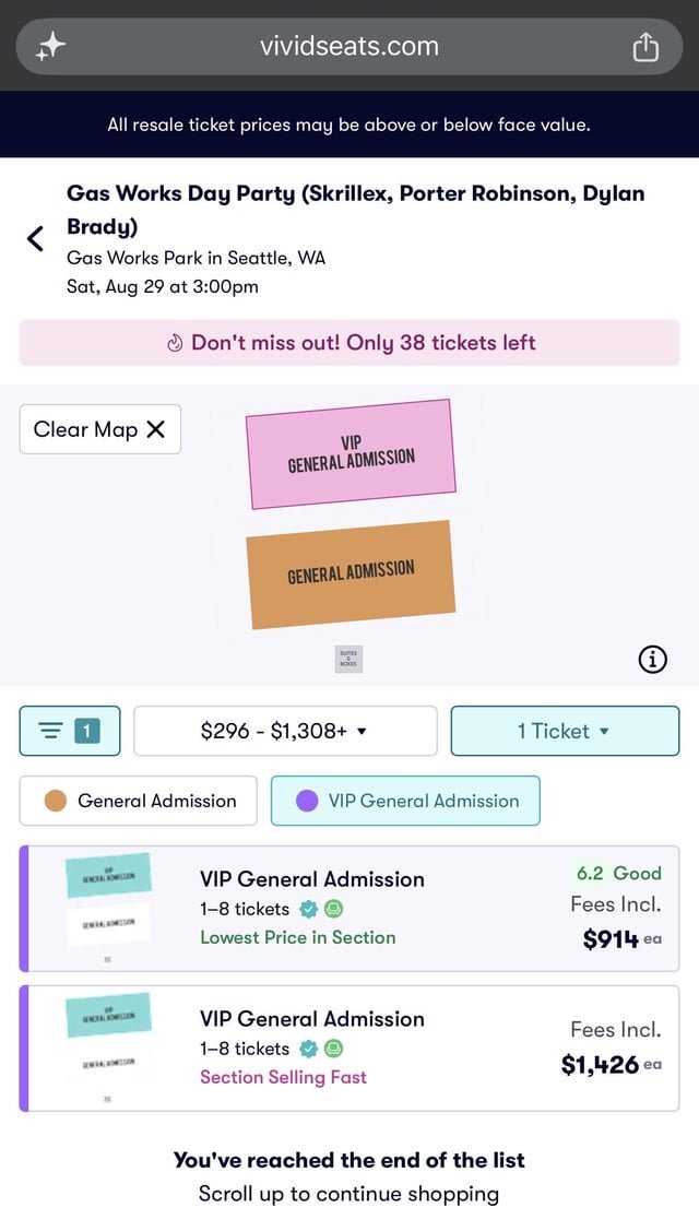 Scalpers and Bots are already at it for Skrillex!