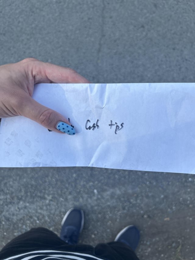 Found someone’s cash tips in Fremont along the canal!