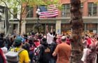 Tore my MCL in May so I’ve been missing out on some epic urban hiking this summer 😭 Was able to handle a 4 mile stroll to pioneer square today, just in time for Egypt to win – such a fun vibe!