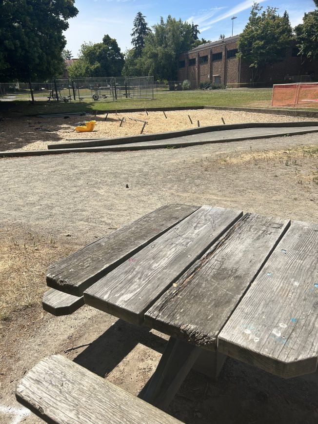 READER REPORT: ‘Old friend came down today’ as Hiawatha Play Area construction