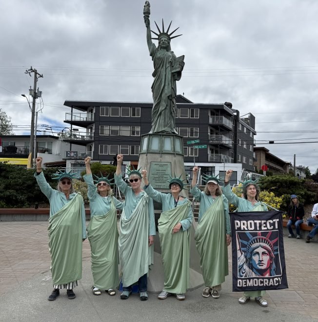 VIDEO: Fourth of July Alki reminder of what ‘the values of Lady Liberty’ are all about