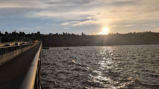 Sailboat wedged against I90 bridge in high winds