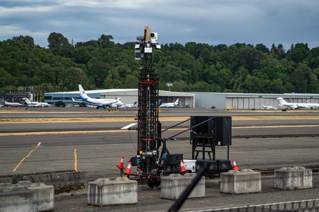 $3 Million Axon De-Drone trailer at Boeing Field
