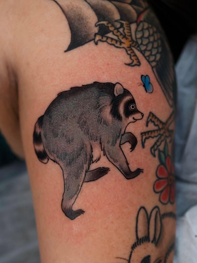 Jimothy tattoo🦝 Done by southsoultattoos at Slave to the needle Wallingford