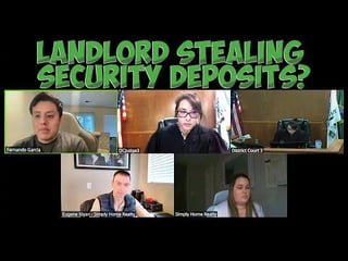 Simply Homes Realty attempts to scam their tenant out of $3k deposit. Judge rules in tenant’s favor and Simply Homes argues with judge after her ruling