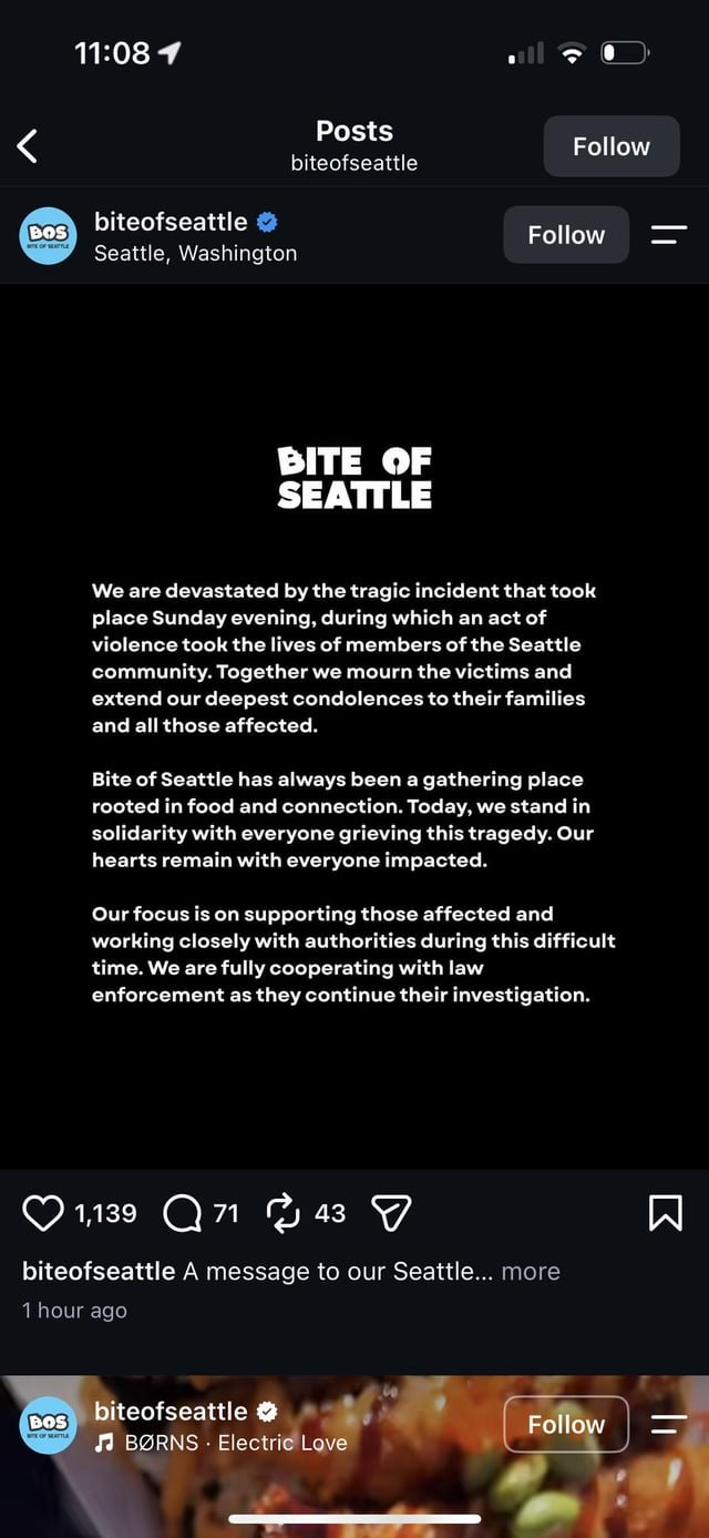 Bite of Seattle’s Statement
