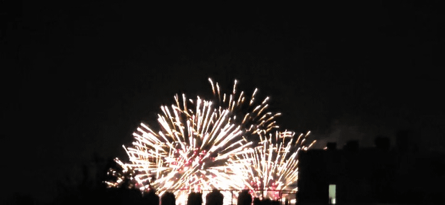 View from Ballard. Lake union fireworks.