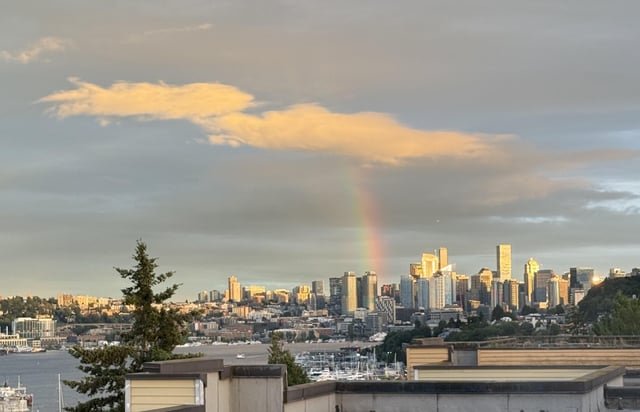 Seattle’s Pride this Evening 🏳️‍🌈