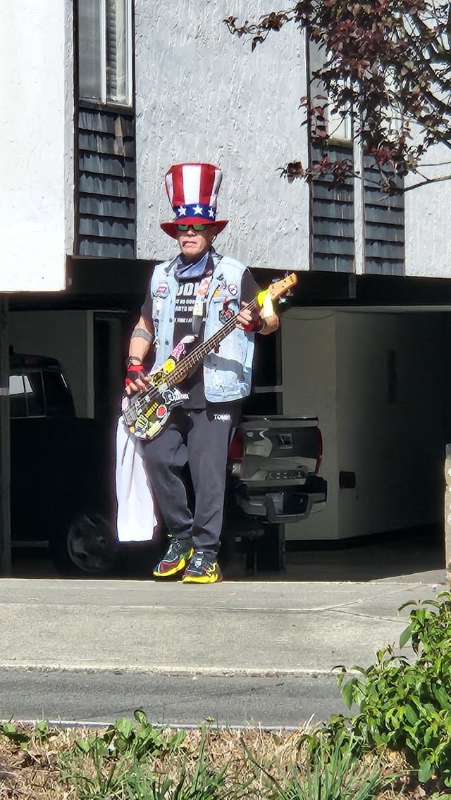 The Greenwood Bass Guy celebrating our freedoms today.