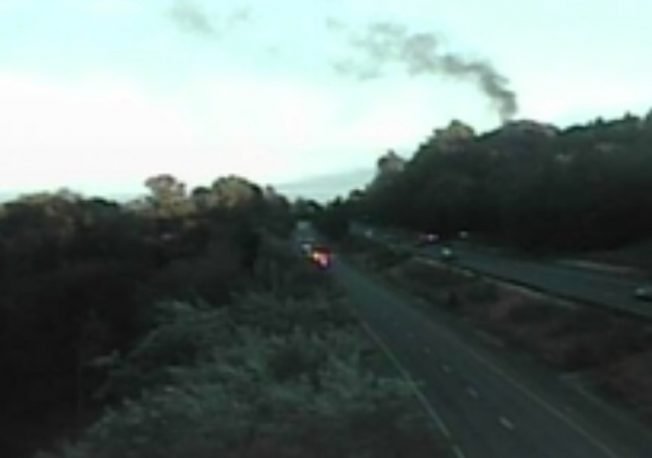Hillside fire between Myers Way and Highway 509