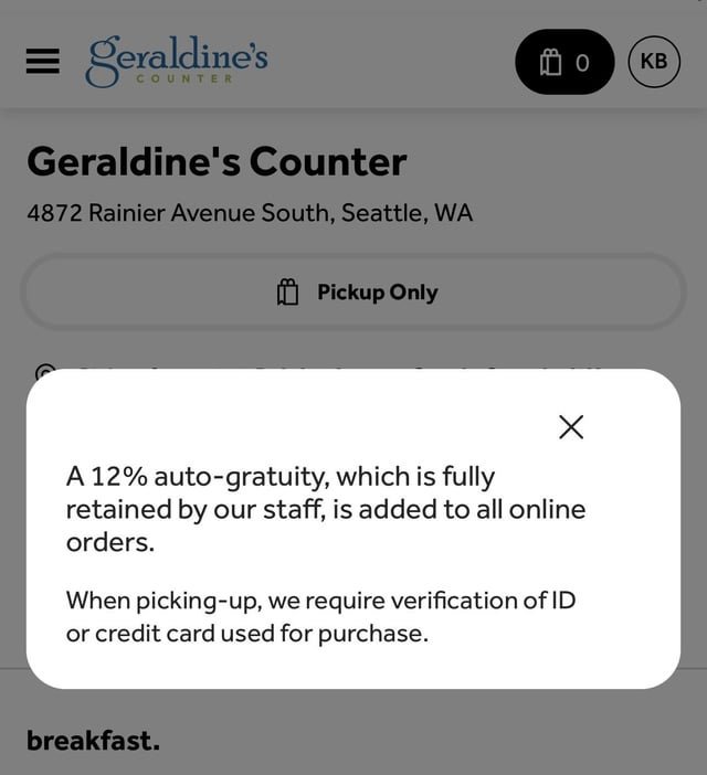 Geraldine’s adding auto grat to takeout
