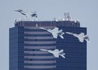 A few shots of the pregame flyover.