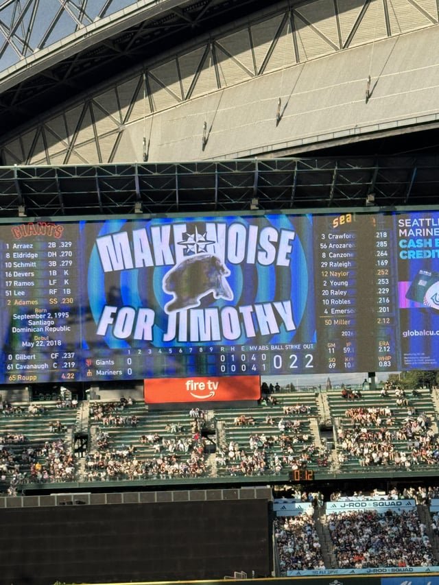 Jimothy at the Mariners