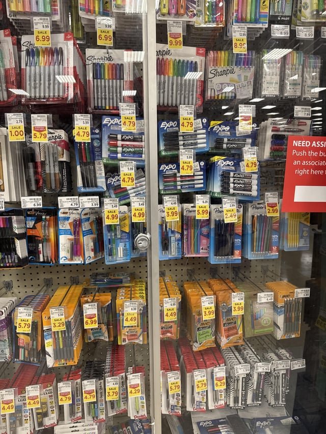 Welcome to South Seattle where $1 pens are locked behind glass