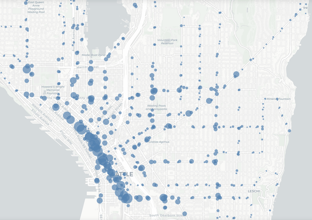 Mapping King County Metro Ridership