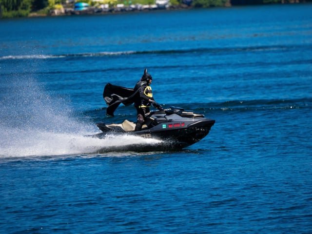 Batman at Seward Park today.