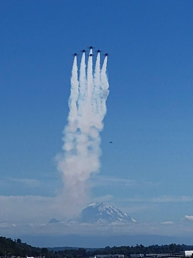 Blue Angels coming into Seattle today