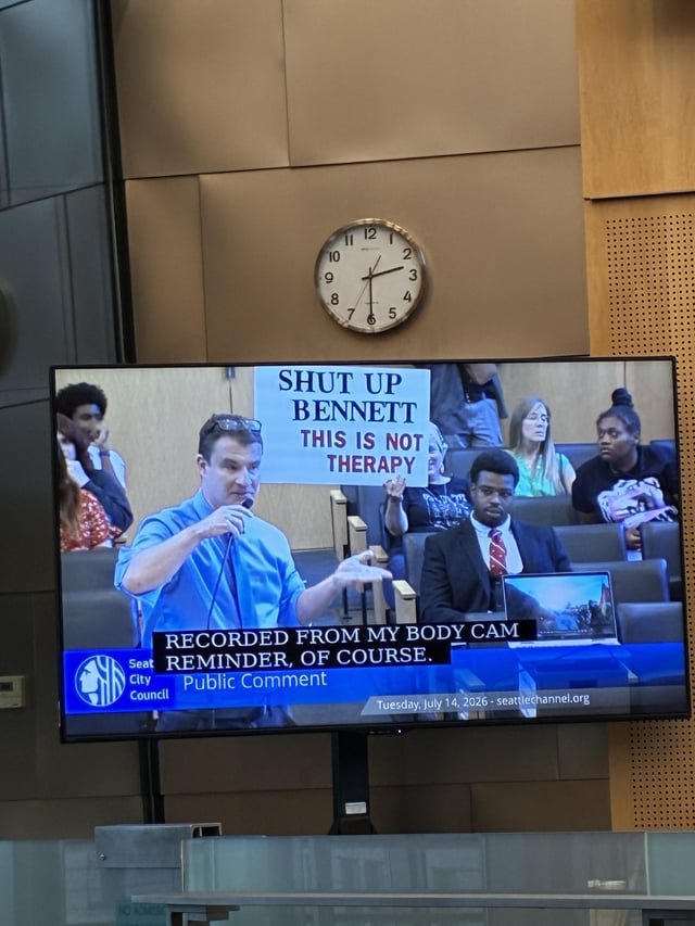 Scenes from public comment at city council yesterday
