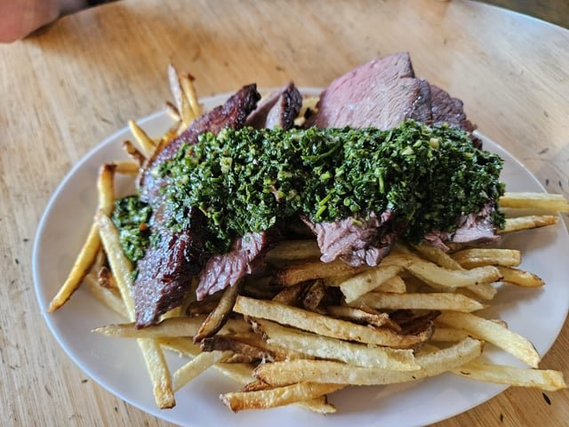 15 dollar steak frites at Steak Easy/Stumbletown. Easy and delicious lunch.