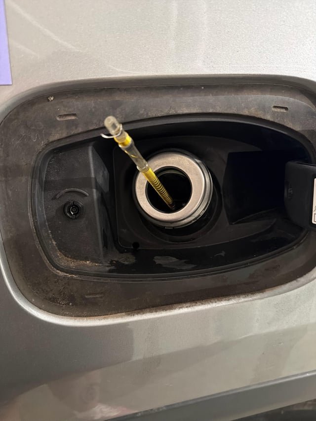 Yall ever just find objects rammed in your gas tanks?