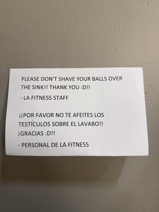 Spotted at La Fitness in West Seattle