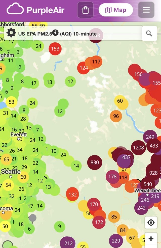 I hope everyone in the Seattle area has air filters ready