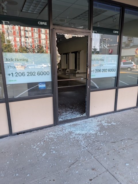 WEST SEATTLE CRIME WATCH: Car prowling while dog waits; business door smashed
