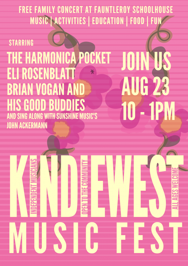 FREE! KindieWest family-music concert at Fauntleroy Schoolhouse next Sunday