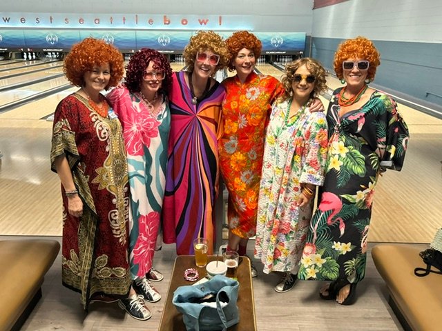 WEST SEATTLE WEEKEND SCENE: Mrs. Ropers Romp begins with bowling