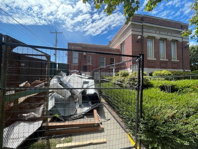 LIBRARIES: Admiral branch HVAC progress proof; advance alert of upcoming systemwide tech disruption
