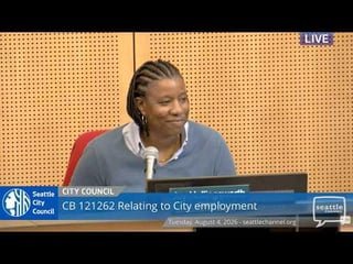 City Council ceremony interrupted by Councilmember Juarez hot mic: “Seattle City Police Chief Shon Barnes who lost his job last week, secured himself a VERY generous severance package…”
