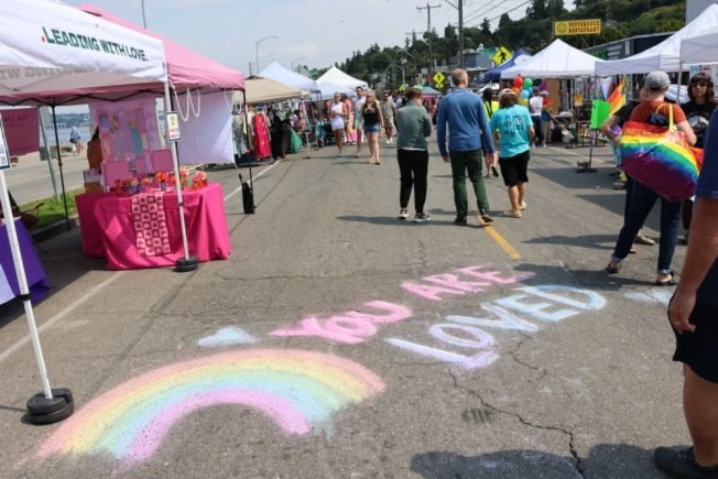 HAPPENING NOW: Alki Beach Pride 2026, on the street and on the beach