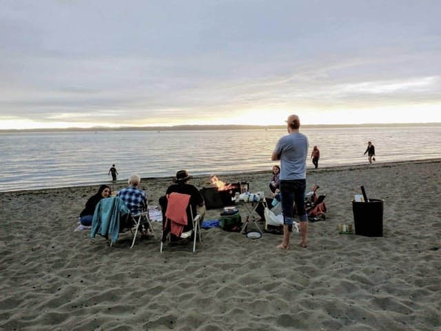 Golden Gardens beach fires banned as burn ban takes effect