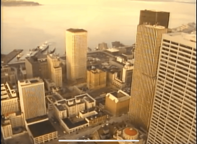 Implosion of the Olympic National Life Building. February 28, 1982.