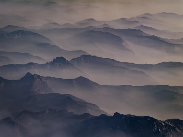 The haze as seen on approach into SEA this evening