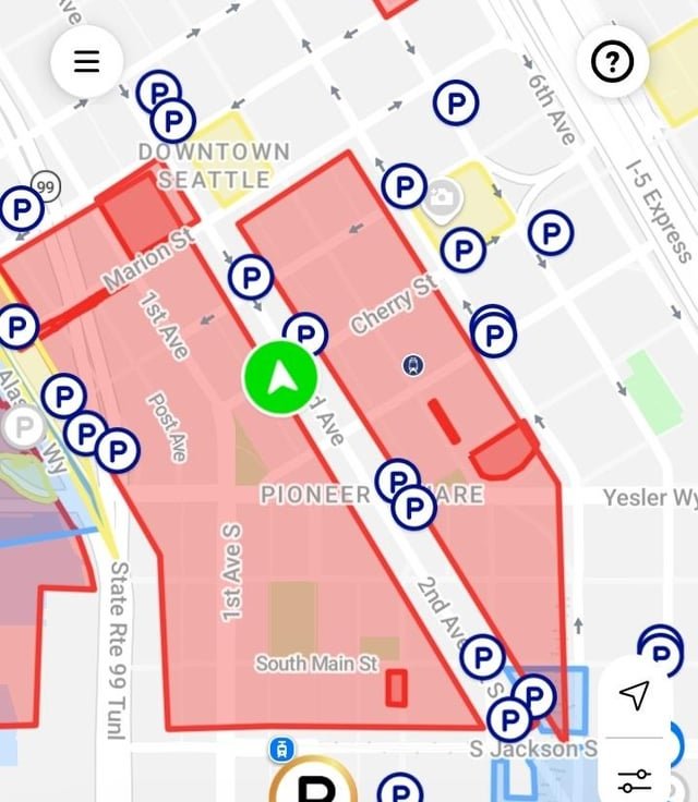 There is now a Lime No-Go Zone over the Yesler Way bike lane.