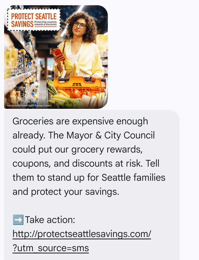 Protecting Seattle Savings advocates