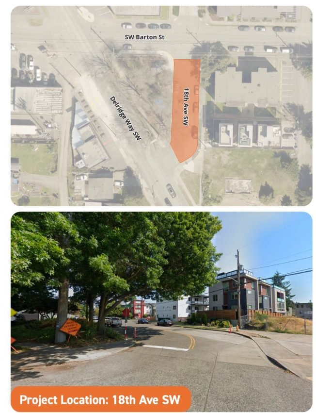 Next steps for West Seattle’s other ‘Pedestrian Street’ plan, Delridge Triangle