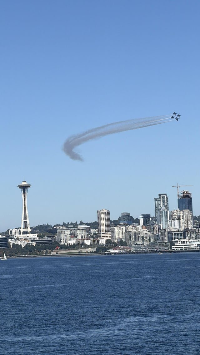 Blue Angels yesterday from the Bremerton ferry
