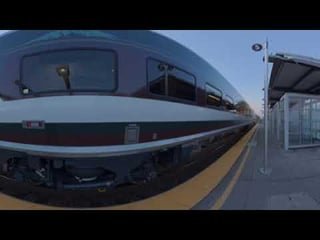 360° 8k Footage of Amtrak Cascades Airo Trains
