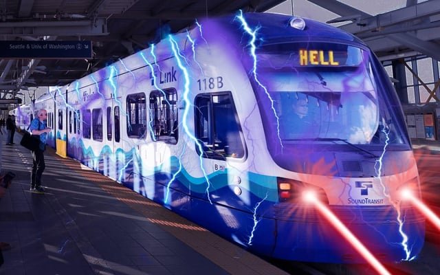 Sound Transit Threatens to Unleash Dark Rail If Riders Keep Ignoring Posted Warnings