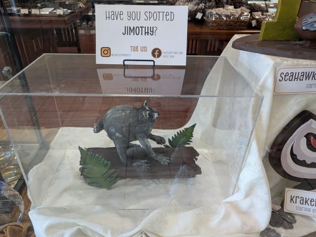 Gotta appreciate Chocolate Man’s latest piece of art