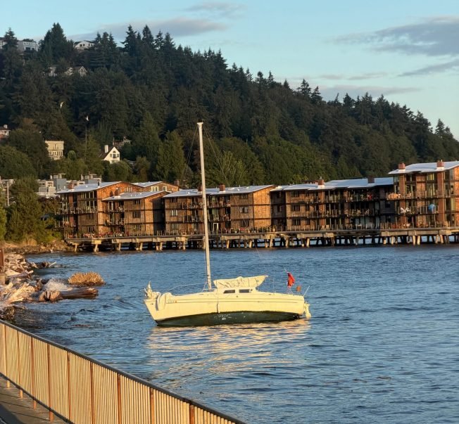 Beached boat back on West Seattle shore