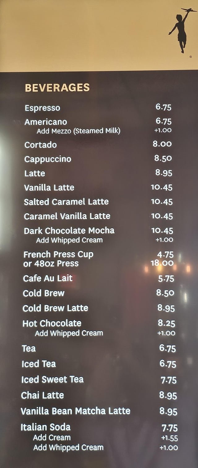 We have officially lost the plot. Just paid 11$ for a vanilla latte.