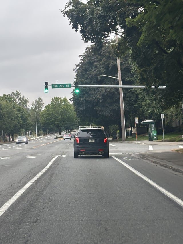Federal agents with a Florida tag, very, possibly ICE headed southbound on Avondale in Redmond 7:30am today
