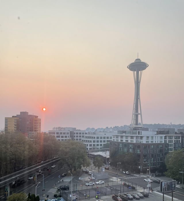 Belltown, facing NW at 8PM