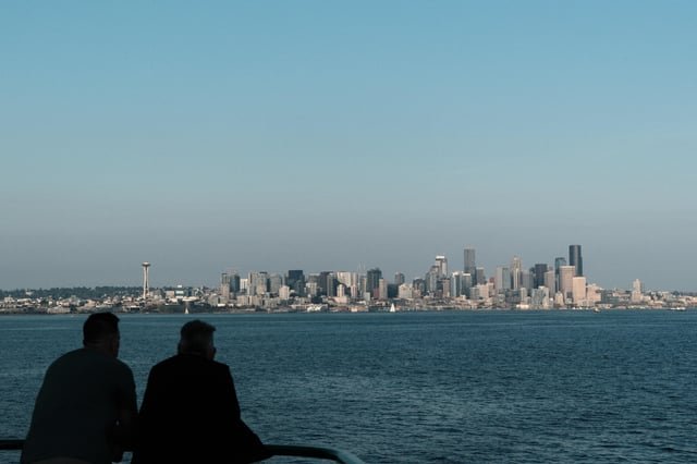 Seattle from the Bainbridge Ferry